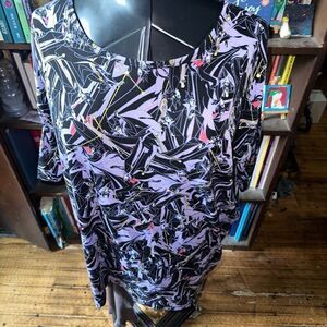 Lularoe Disney Villains Maleficent L high low lounge tunic
